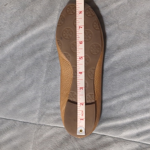 Tory Burch Reva Tumbled Logo Flats size 4.5 - Picture 9 of 10